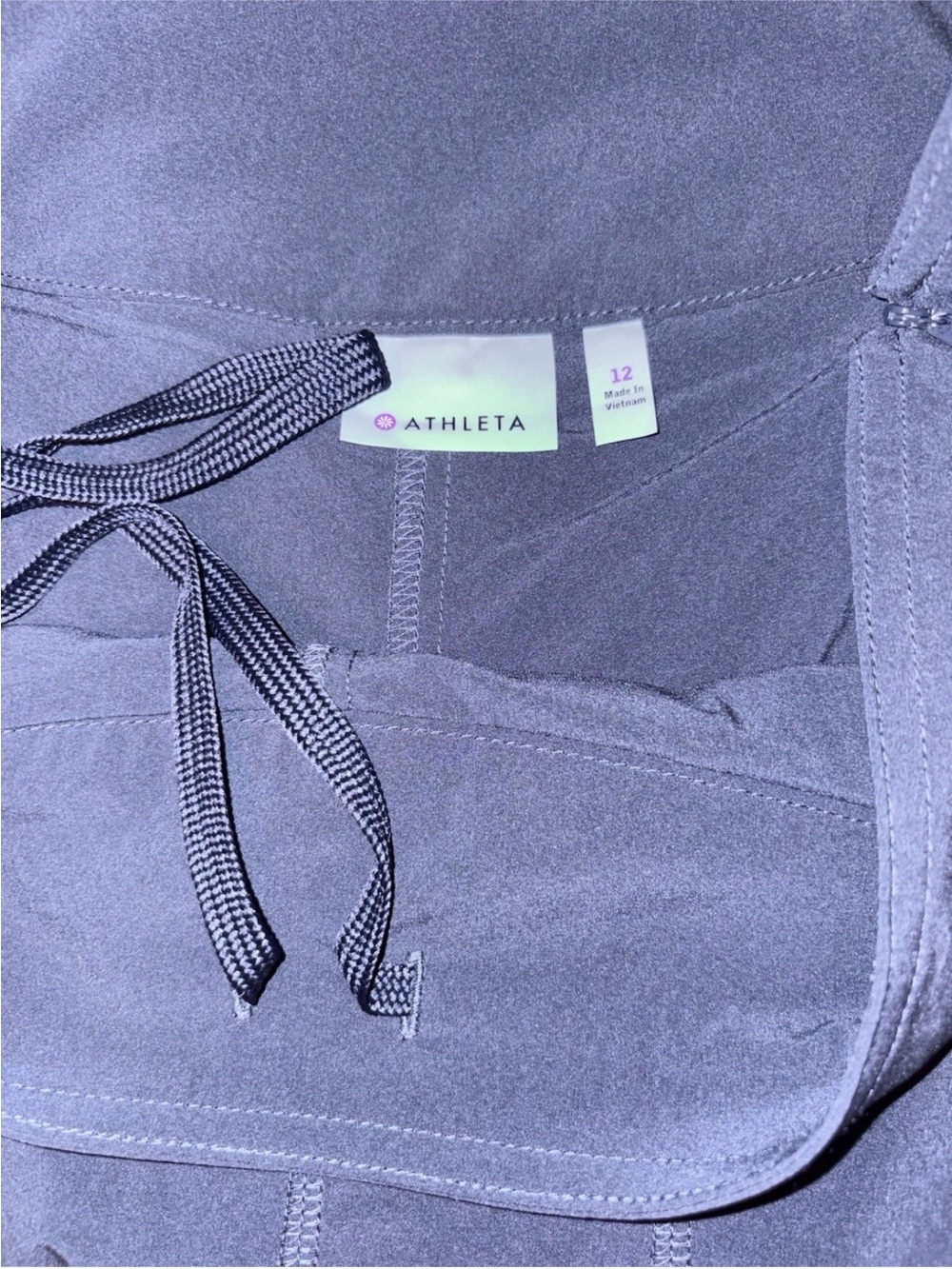 Athleta Wear About Skort Skirt With Shorts Navy Blue Athletic Sz 12 Travel - Picture 5 of 9